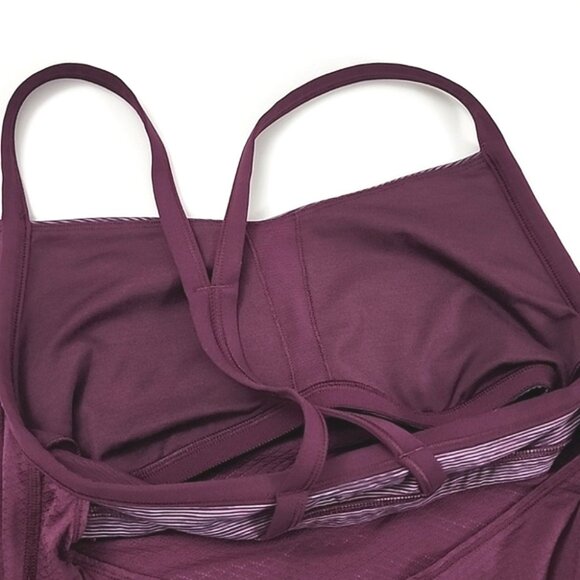 Lululemon C.Y.B Tank Plum Wee Space Plum Built-In Shelf Bra Size 4 - Picture 11 of 14